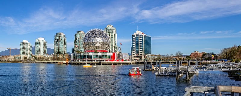 Vancouver waterfront in BC